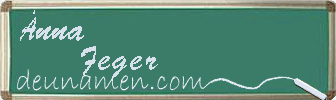 Änna Feger Visitenkarte